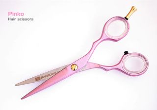 Professional Hairdressing Scissors Hair Thinning Scissors Pink Black