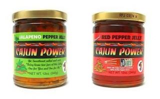 Cajun Power Red Hot Pepper Jelly Jalapeno Your Choice 11 Ounce Jar