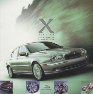 2001 Jaguar x Type Accessories Sales Brochure Book