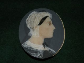 American MS Antique Portrait Miniature 12K James Tooley