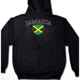 Jamaica Soccer Team Flag Football Country Mens Hoodie