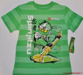 New Boys Lego Ninjago Green Ninja Lloyd T Shirt Size 4 5 6 7 8 10 12