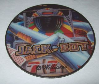 Jack Bot by Williams Original Pinball Machine Plastic Promo with