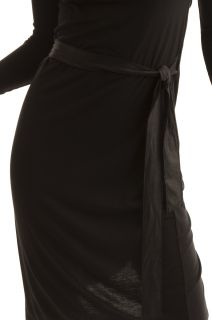 BCBG Max Azria Black Knit Wrap Dress New Size XS