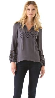 Parker Mesh Peasant Top