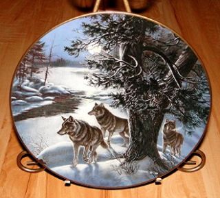  Series Timberwolves James A Meger Hadley House Wolf Plate