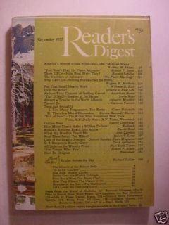 Readers Digest November 1977 James Lipton Irwin Ross