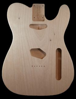 Alder Body for Telecaster 1 Piece with Inlay in Back Upgrade 1