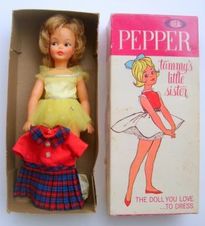 1964 Ideal Blonde Pepper Doll Tammys Sister with Original Box