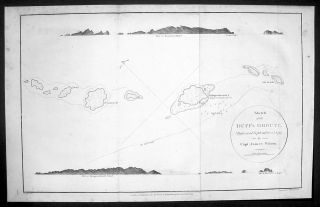 1797 Wilson Antique Map Duff Isles Solomon Islands