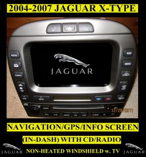 2004 2007 Jaguar x Type Navigation GPS Screen in Dash CD Player Radio