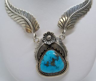 Native American Indian James Lee Navajo Sterling Silver Turquoise