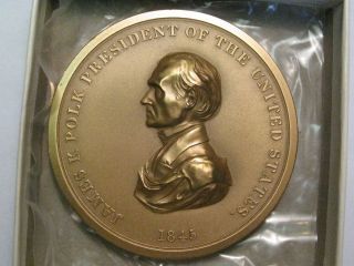Mint Medal 111 President James R Polk 3 Bronze Box 2