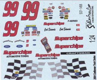 Lot 7 NASCAR Decals 1 24th 1 25th Scale Waterslide Decals 9 Decals
