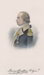 James Clinton Revolutionary War General 2nd New York Regiment Hand