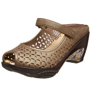 NIB JAMBU JOURNEY Bronze Open Toe Clog Heels Shoes Womens 9 NEW IN BOX