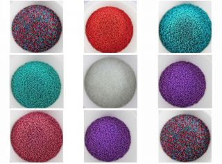 Stylish Candy Color Mini Glass Beads Pearls Nail Art Tips Decoration