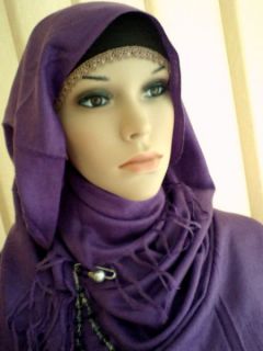 Size Shawl Scarf Pashmina Style Stole Fancy Hijab