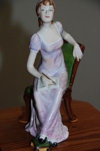 Jane Austen Limited Edition Figurine by Rockingham China England