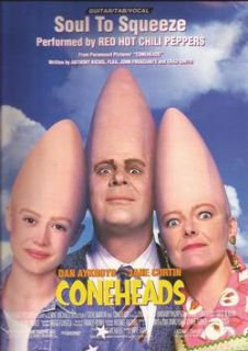 Coneheads Soul to Squeeze Red Hot Chili Peppers Sheet Music