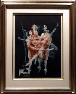 Rothe Dance on The Stairs 1975 Art Hand Signed Framed Limited