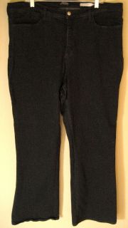 NYDJ Not Your Daughters Style W800 Womens Tummy Tuck Black Jeans Plus