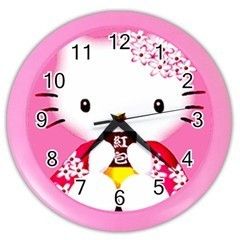 Hello Kitty Japan Pink Wall Clock