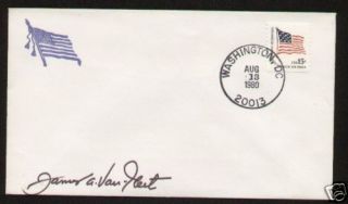 General James Van Fleet Signed Autographed Postal Cover