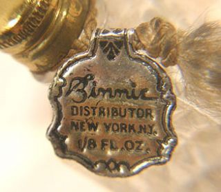 Vintage Miniature Perfume Bottle Jasmin by Binnie