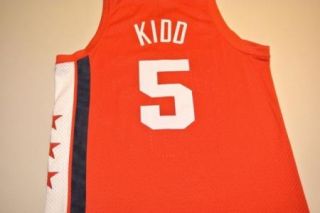 Authentic Sewn Jason Kidd New Jersey Nets Jersey Nike Large