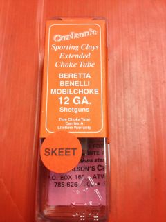 Carlsons 12 GA Skeet Extended Choke Tube Beretta Benelli Shotguns