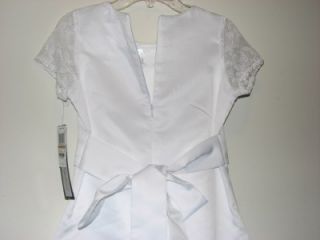 Jayne Copeland White Dress Girl Sz 8 10 12 $120