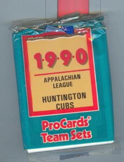 1990 ProCards Huntington Cubs Hawblitzel Jason Sehorn