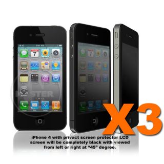 3X Side View Privacy Screen Protector Anti Peek Limited Angle iPhone 4