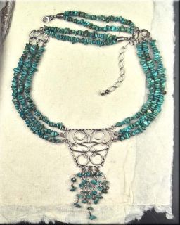 Jay King Mine Finds Multi Strand Sterling Scrollwork Chunky Necklace