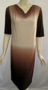Sublime by Jay Godfrey Sz M Lizzie Ombre Jersey Dress Brown