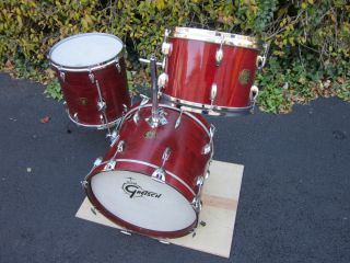 Gretsch Progressive Jazz Drum Set 18 12 14 Rosewood Lacquer 70S