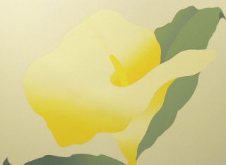 Jean Meadows Day Lily II Hand Signed Fine Art Serigraph Yellow Flower