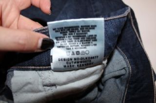  Jeans Stretch Denim Bermuda Shorts Size 32 Kennedy Wash Dark