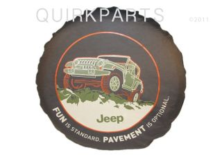 1996 2012 Jeep Wrangler Tire Cover Pavement Optional