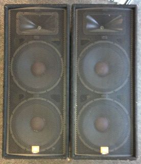 JBL JRX125 Dual 2 Way 15 Speaker Cabinet Pair