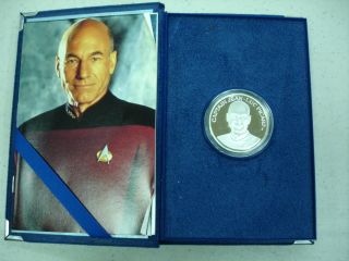 Star Trek Captain Jean Luc Picard 1oz Silver Proof Coin