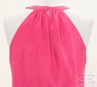 JB by Julie Brown Hot Pink Cutout Halter Dress Size P