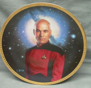 Star Trek Captain Jean Luc Picard Hamilton Collector Plate