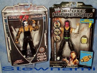  Deluxe Aggression PPV Jeff Hardy 2 Wrestling Action Figure Lot