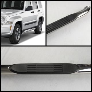08 12 Jeep Liberty Stainless Side Step Nerf Bars Running Board