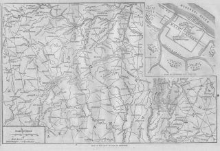 Civil War Map 1861 Seat of War Missouri Jefferson City