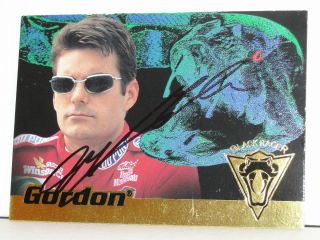 Jeff Gordon Autographed 1997 Viper Black Racer Insert Card