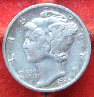 1945 Micro s Silver Mercury Dime H2 Same Day $1 44 Combined Fill Your