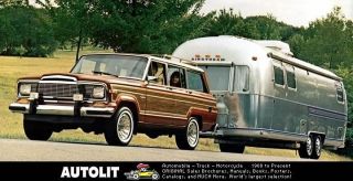 1985 Jeep Grand Wagoneer Airstream camper Factory Photo